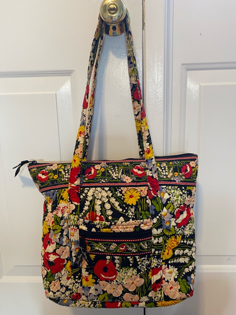Vera Bradley Quilted “Poppy Fields” Tote Bag in Multicolor -Lightweight Everyday